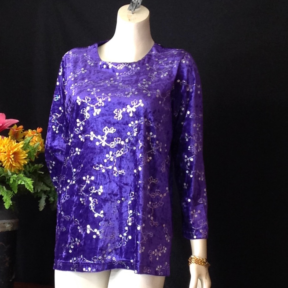 Anthony Richards  Velvet Petite Blouse